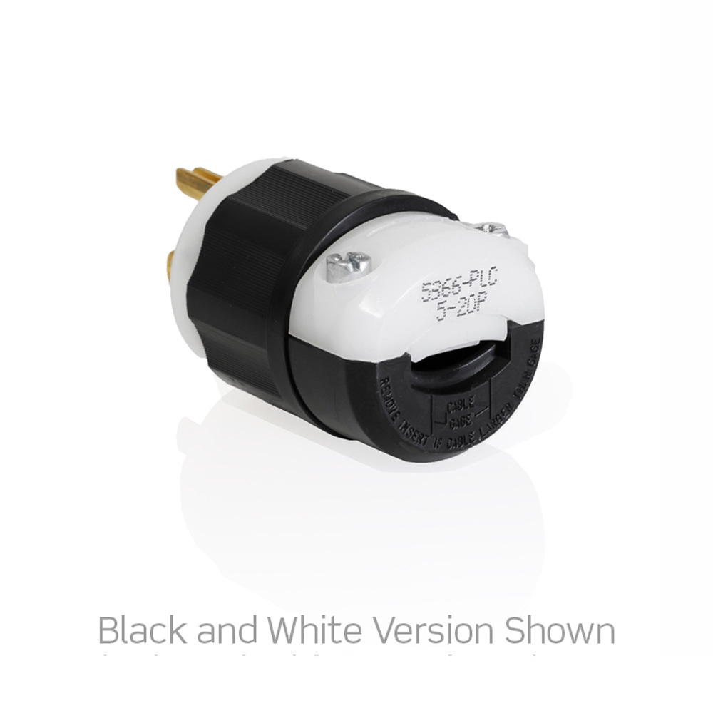 20 Amp, 125 Volt, Straight Blade Plug, Hospital Grade