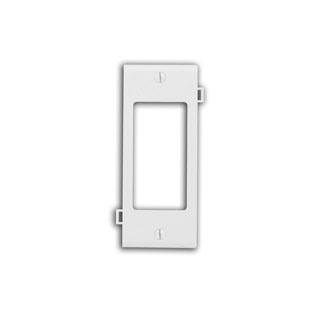 1-Gang Decora/GFCI Device Wallplate, Sectional, Thermoplastic Nylon, Light White