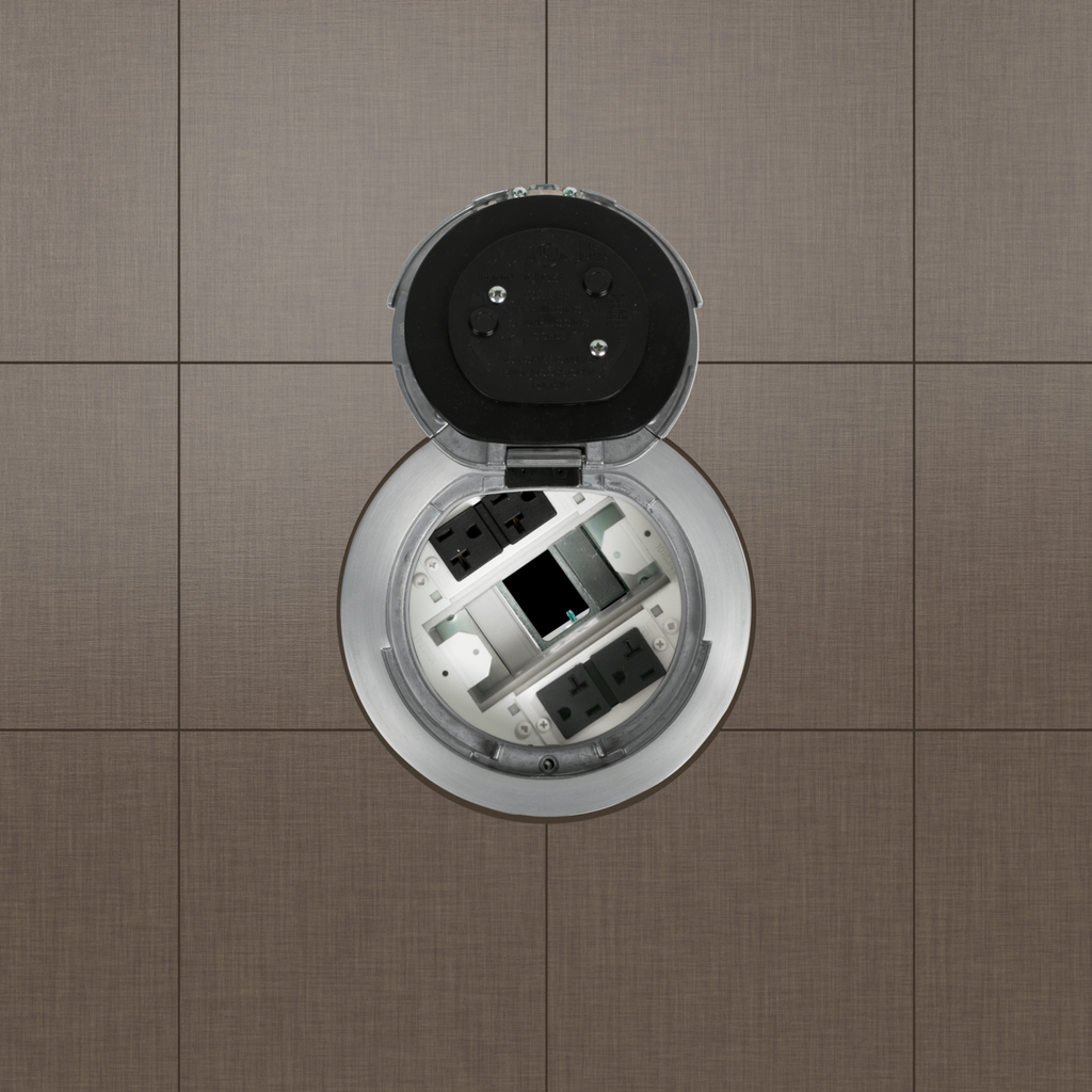 6IN PREWIRED FLUSH STYLE ASSEM AA BRUSHED ALUMINUM