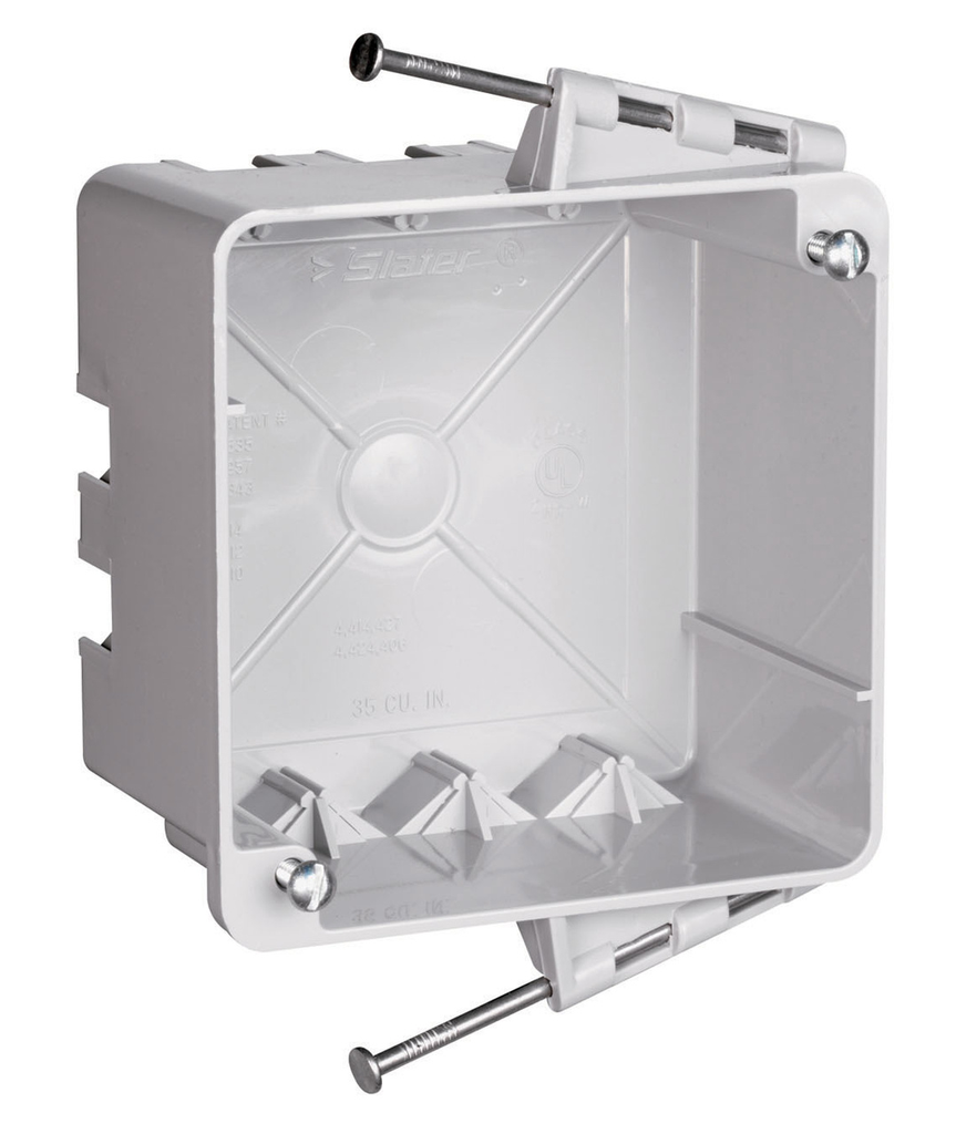 4-inch Square Box with Threaded Mounting Holes