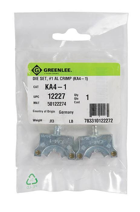 #1 Aluminum Crimping Die Set (KA4-1)