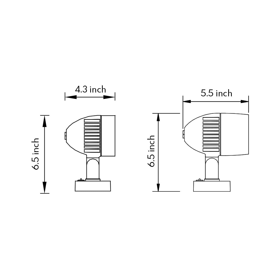 Waterproof Outside LED Spotlights Minimalist Style