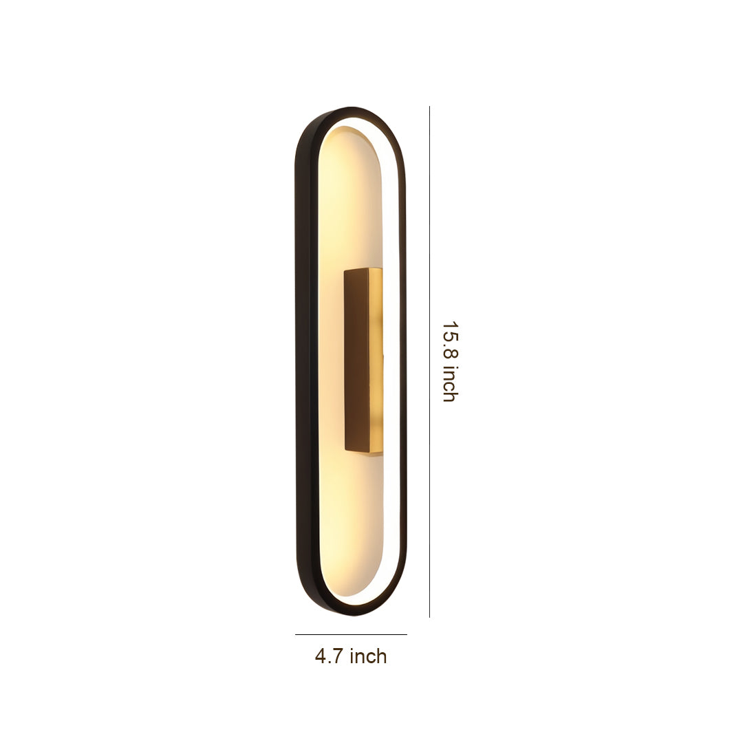 Wall Pack LED Light Modern Minimalist Oval Ambient Wall Sconce