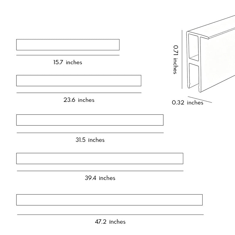 【4 PCS】Recessed LED Strip Lighting Modern Aluminum LED Light