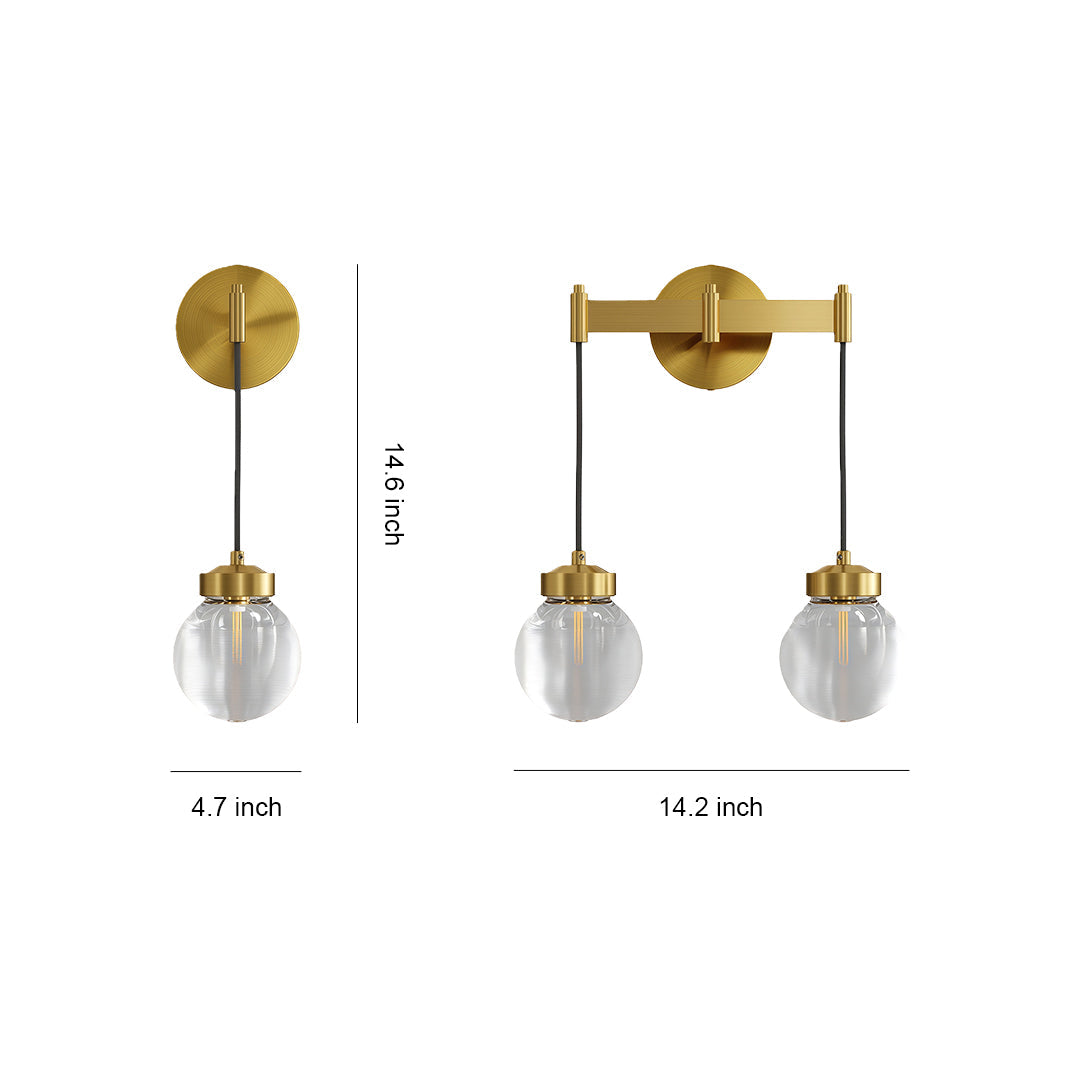 Wall Mounted Hanging Light Modern Minimalist Glass Lamp