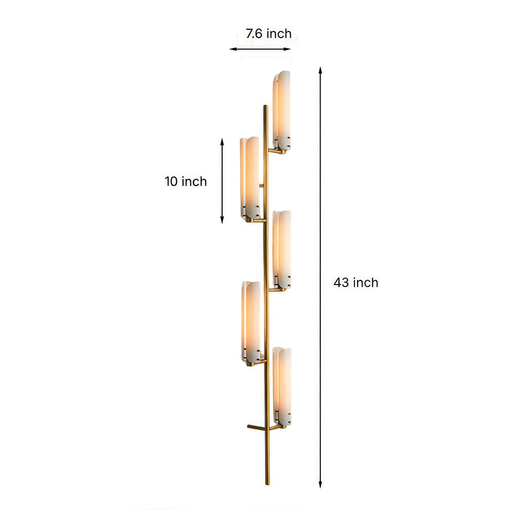 Wall Lights with Glass Shades Luxury Modern Art Deco Sconce