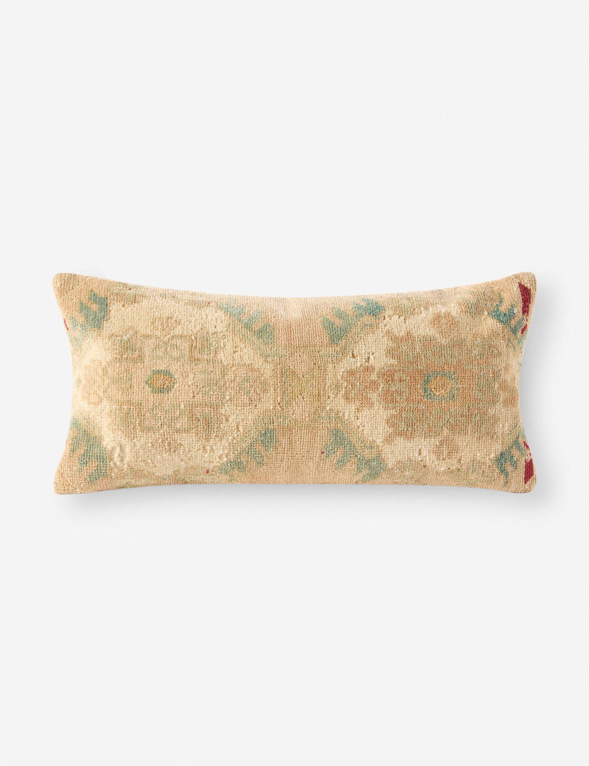 Vintage Lumbar Pillow No. 304, 12" x 26"