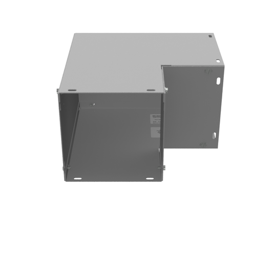 10x6x10 Wireway Elbow 90 Corner ANSI 61 Gray Steel