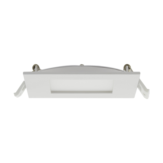 10 Watt; LED Direct Wire Downlight; Edge-lit; 4 inch; CCT Selectable; 120 volt; Dimmable; Square; Remote Driver