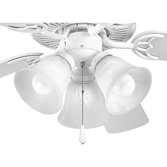 AirPro Three-Light White Ceiling Fan Light