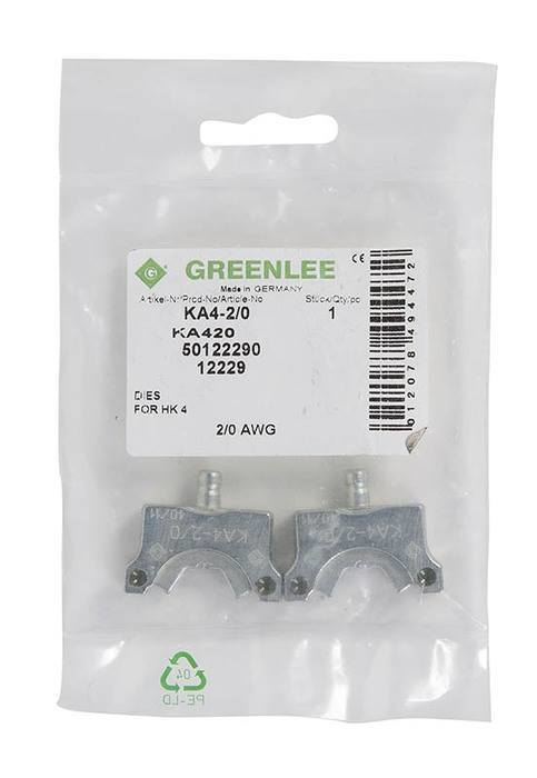#2/0 Aluminum Crimping Die Set (KA4-2/0)