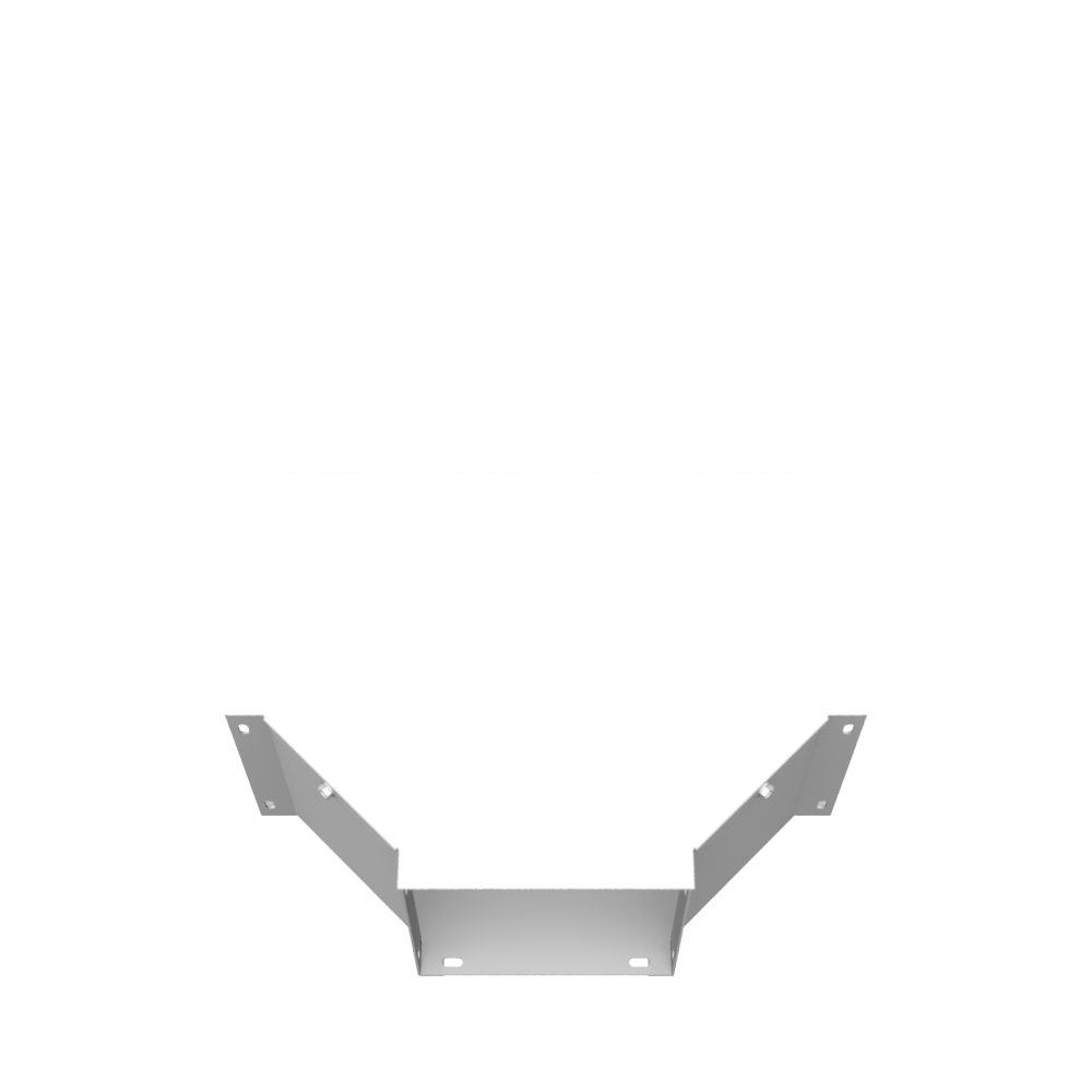 10.131x6x14.25 Wireway Tee For Hinged Wireways ANSI 61 Gray Steel