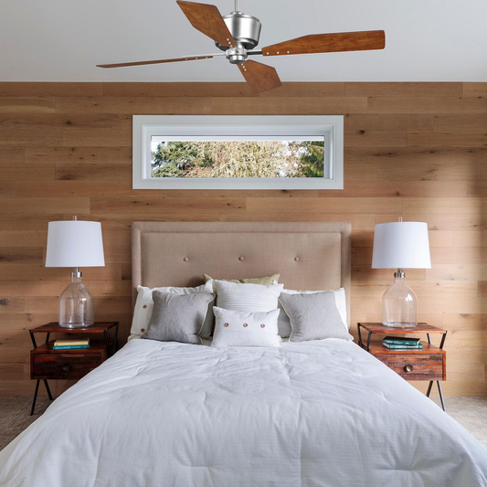 56" Four-Blade Antique nickel ceiling fan
