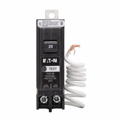 Bolt-on Mount Type QBGFT Ground Fault Circuit Breaker 1-Pole 20-Amp