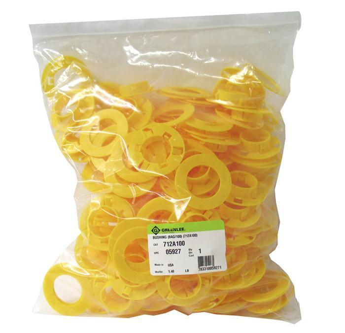 100 Bushings for Pre-Punched Hole or 1-11/32" (34.1 mm) Diameter Hole Punched by 710