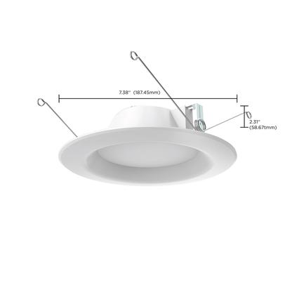 9.8 watt LED Downlight Retrofit; 5 - 6"; 4000K; Dimmable; 120 volts