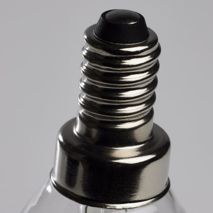 4 Watt CA10 LED; Clear; Candelabra base; 90 CRI; 2700K; 120 Volt