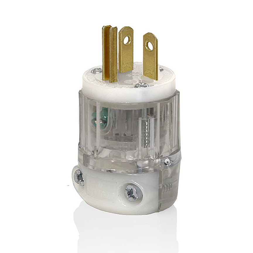 20 Amp, 125 Volt, Straight Blade Plug, Hospital Grade