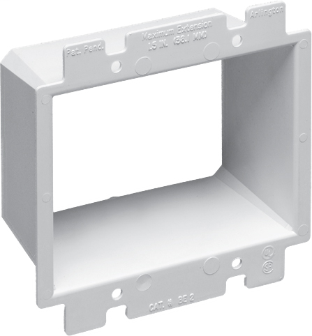 BE2 Two Gang Outlet Box Extender