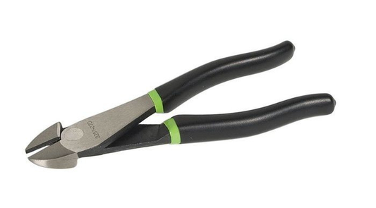 8" High-Leverage Diagonal Cutting Pliers (Dipped Grip)