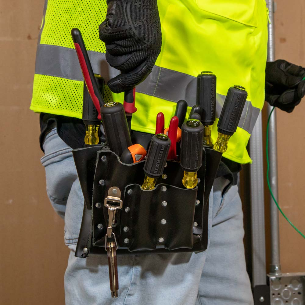 10 Pocket Tool Pouch Knife Snap