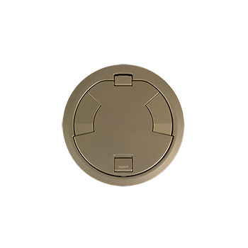 8AT Prewired Evolution‚Ñ¢ Poke Thru Device, Surface Style Cover, Brass
