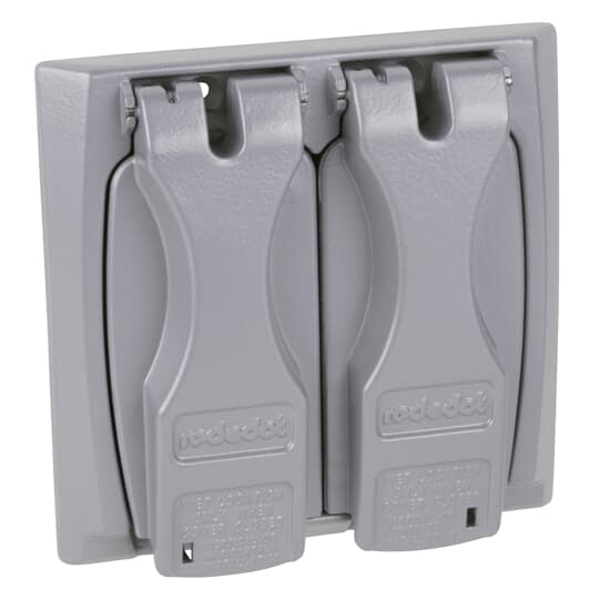 2 GA. UNIV. FLIP LID IN SILVER