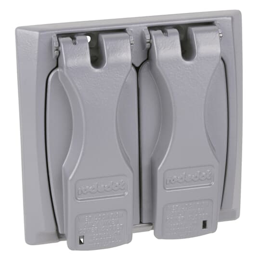 2 GA. UNIV. FLIP LID IN SILVER
