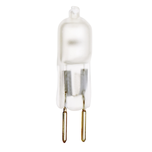 50 Watt; Halogen; T4; Frosted; 2000 Average rated hours; 810 Lumens; Bi Pin GY6.35 base; 12 Volt
