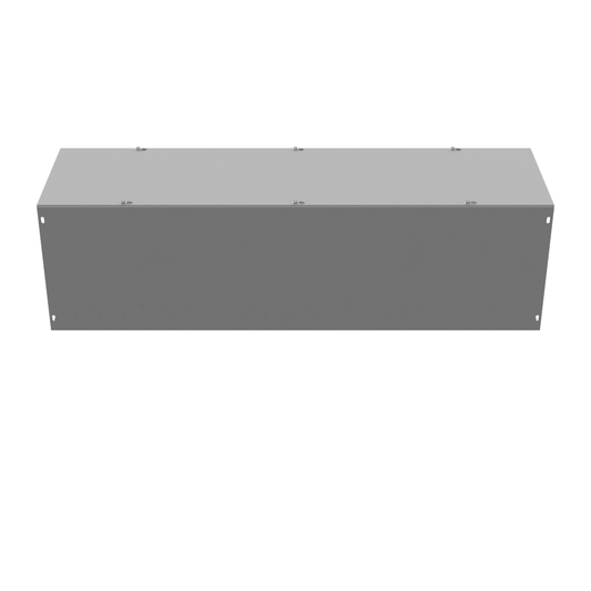 10x36x10 Screw Cover Wireway Type 1 UL Listed Steel Knockouts ANSI 61 Gray