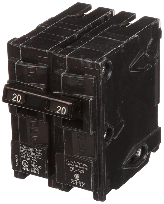 BREAKER 20A 2P 120/240V 10K QP