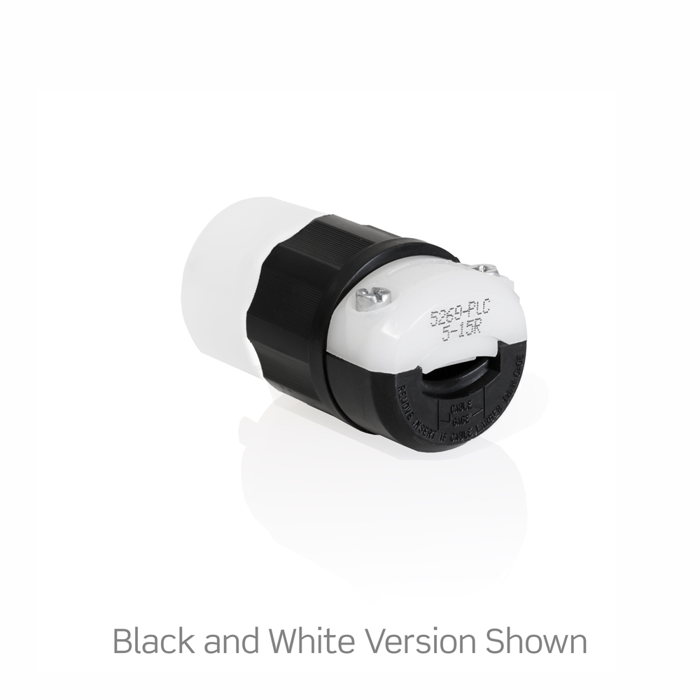 15 Amp, 125 Volt, Straight Blade Connector, Industrial Grade