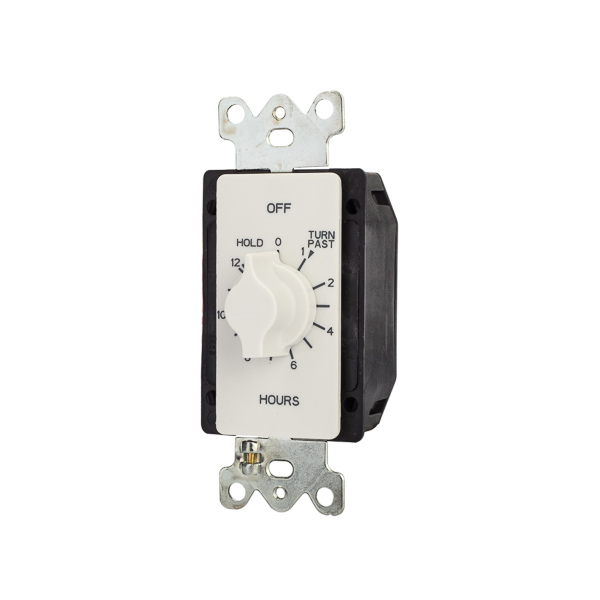 12 Hour Timer w/Hold 125-277V SPDT White