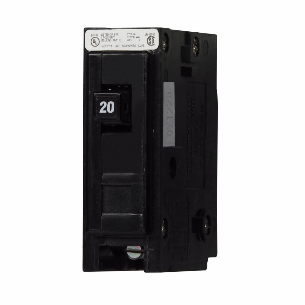 Bolt-on Mount Type BAB Industrial Miniature Circuit Breaker 1-Pole 20 Amp