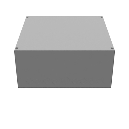 18x8x18 Screw Cover Type 1 UL Steel KOs Gray Cover w/Teardrop Slots Holes In Back