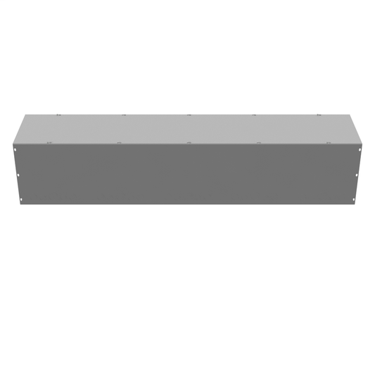 12x60x12 Screw Cover Wireway Type 1 UL Listed Steel Knockouts ANSI 61 Gray