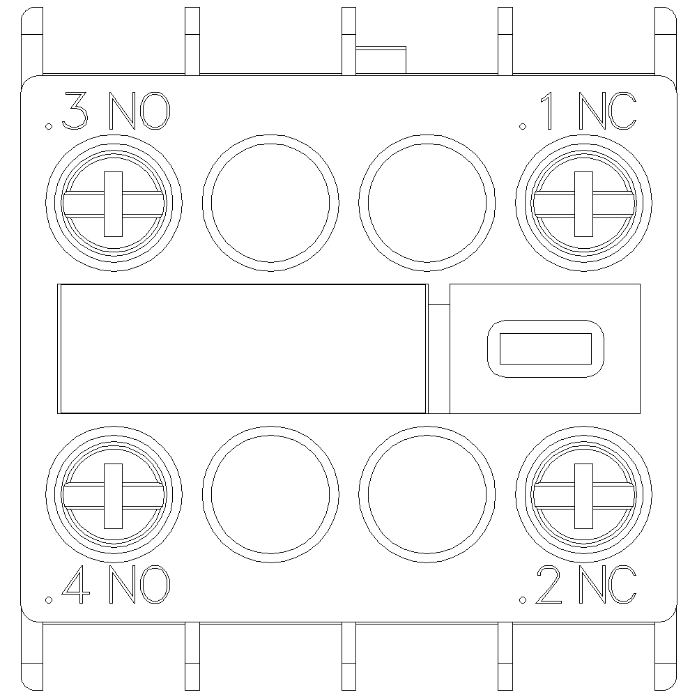 AUX. SWITCH 1NO+1NC FOR S00 & S0 SCREW