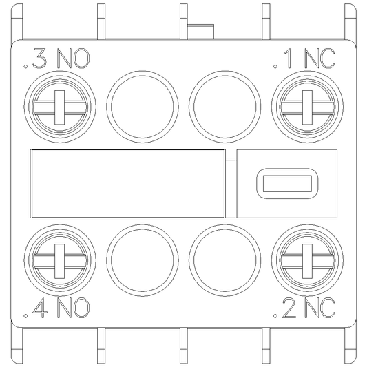 AUX. SWITCH 1NO+1NC FOR S00 & S0 SCREW
