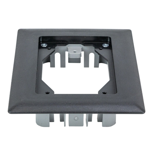 1-Gang Non-Metallic Carpet Flange, Black