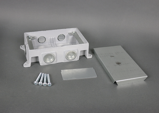 880CM2-1 - Omnibox Series Shallow Cast-Iron Floor Box