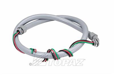 1/2" x 6' AC Whip #10 Gauge Stranded THNN Non-Metallic