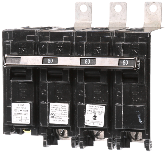 BREAKER 80A 3P 240V 10K BL 120V SHUNT