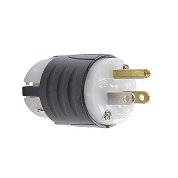 15A, 125V EHU GCM Plug, Black and White
