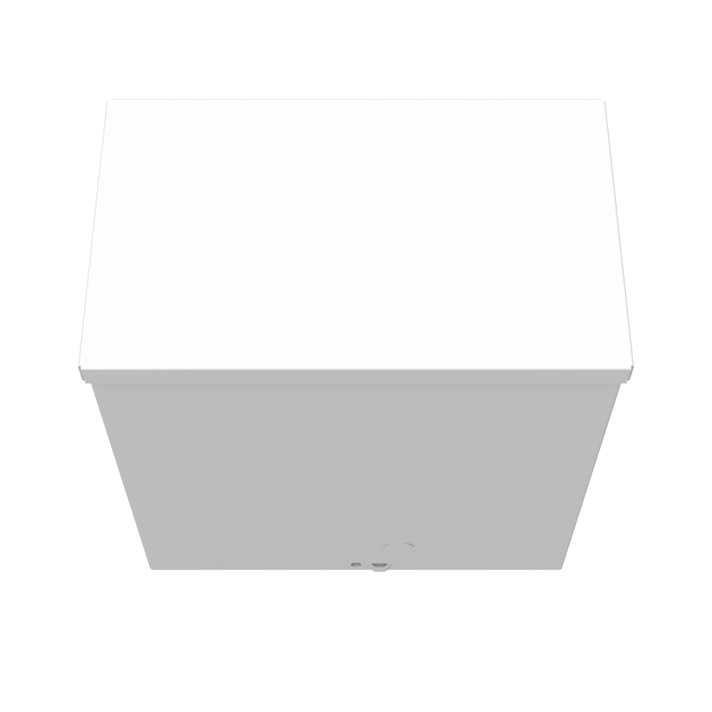10x6x10 Screw Cover Type 3R UL Labeled Steel Knockouts ANSI 61 Gray Quad D Knockout For Lock Emboss Mounting Hole In Back