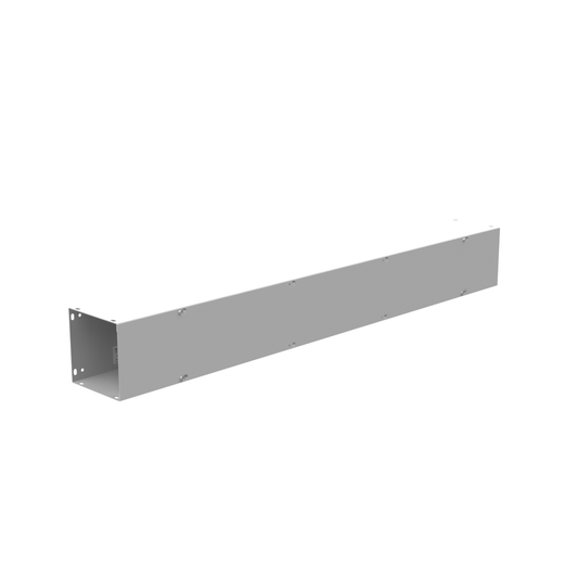 6x48x6 Screw Cover Wireway Type 1 UL Listed Steel No Knockouts ANSI 61 Gray