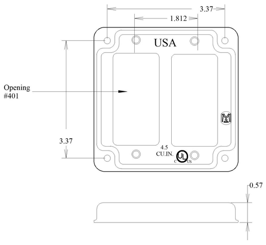 11433, Electrical Square Box Cover