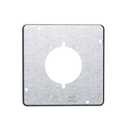 4-11/16 in. Square Work, Exposed Work, 30-50A Receptacle 2.141 in. Dia