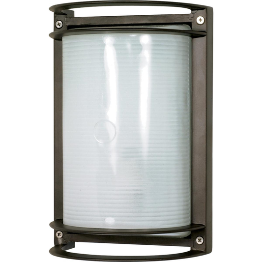 1 Light - 10'' Rectangle Bulkhead - Architectural Bronze Finish