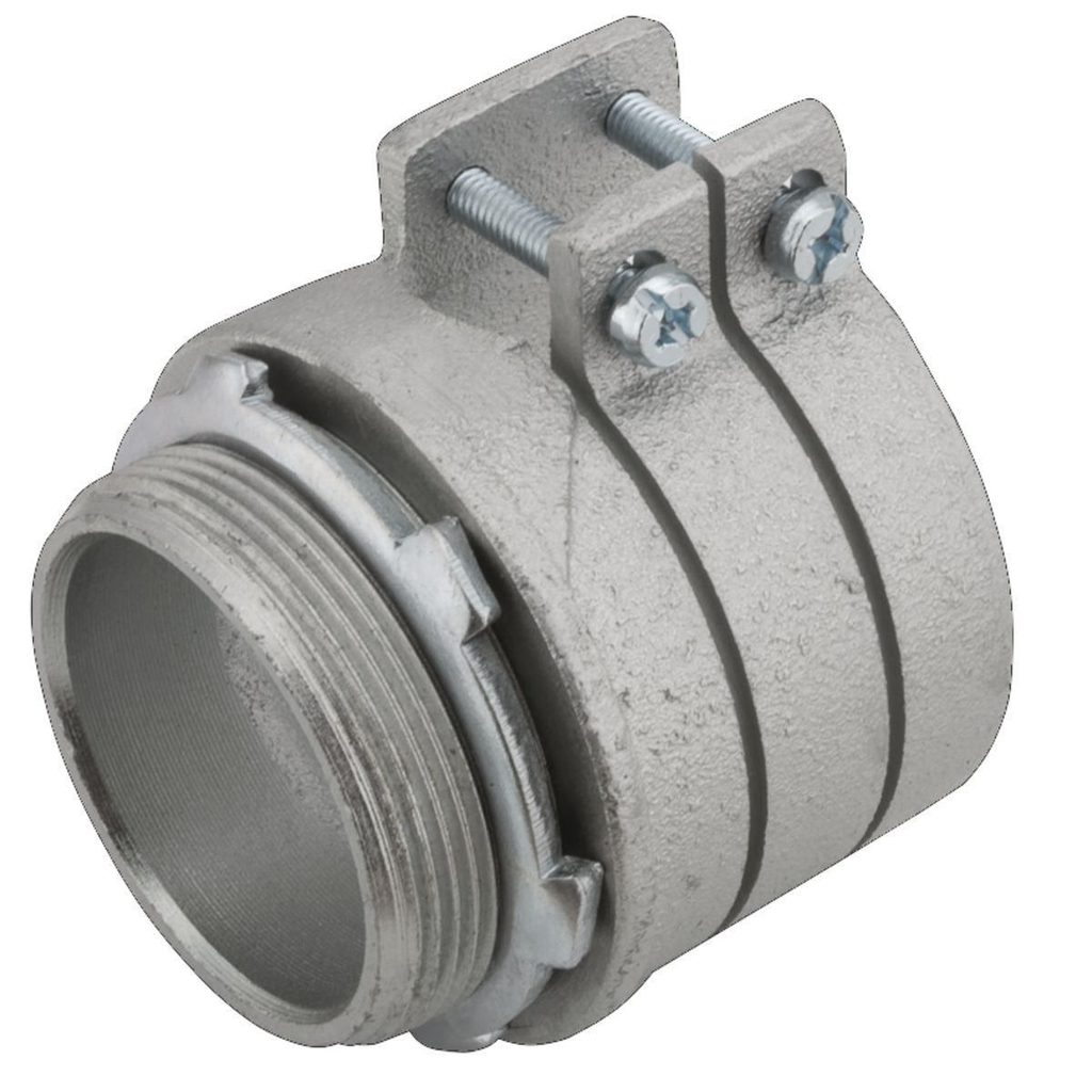 3 in. Flex Straight Squeeze Connector, Uninsulated