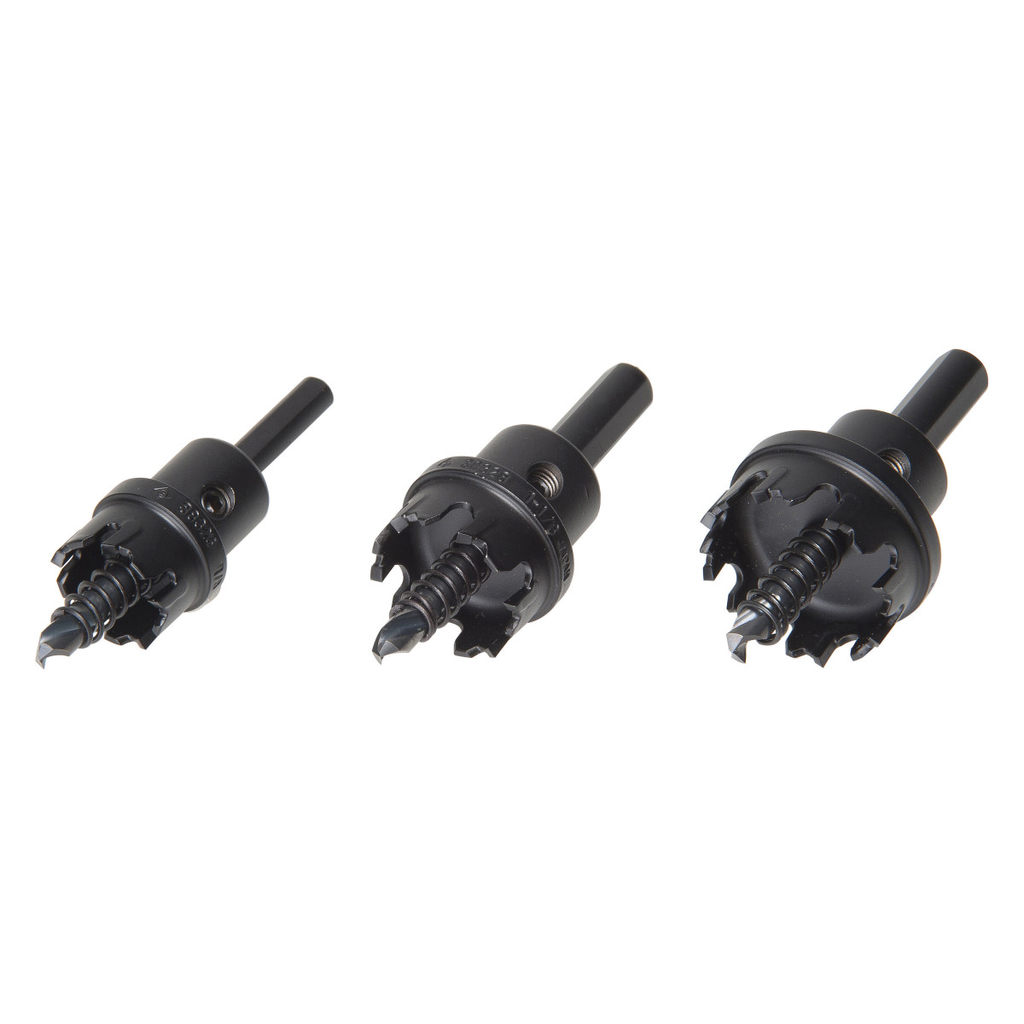 7/8", 1-1/8", 1-3/8" Cutterheads; Pilot Drill, Hex Key and Case Weight 1.2 lbs. (.54 kg)